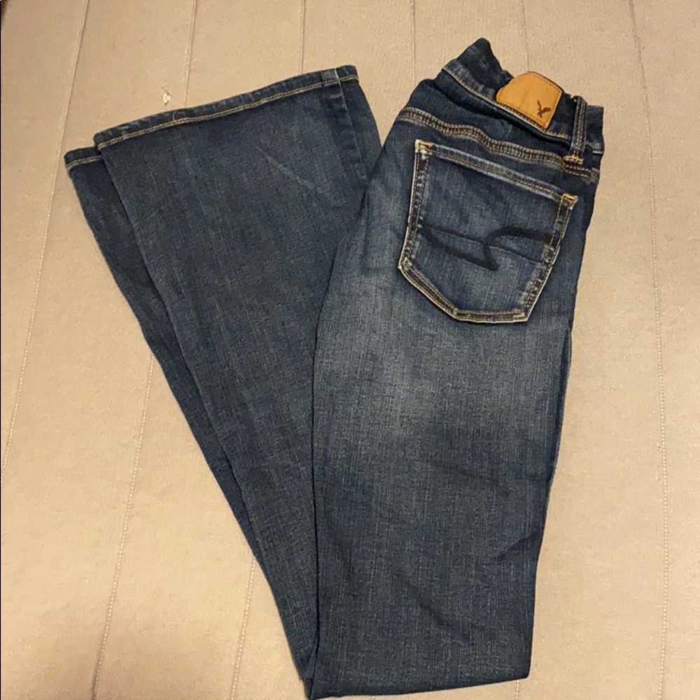 00 American Eagle boho flare jean